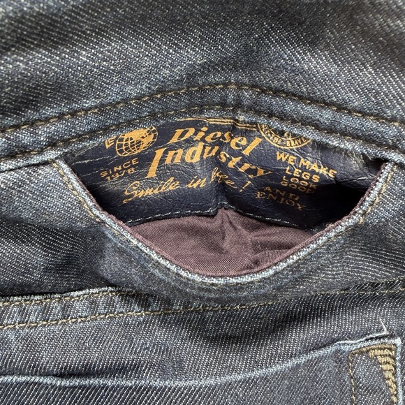 Diesel Safado Jeans Men's 32 (Actual 35x30.5) Slim Straight Streetwear Grunge - Picture 8 of 13